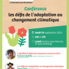 MOIS DU CLIMAT - Conférence sur les défis de l'adaptation au changement climatique !