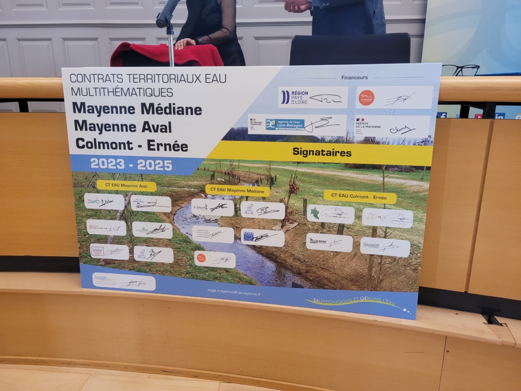 Retour Sur La Signature Des Ct Eau Mayenne Aval Mayenne M Diane